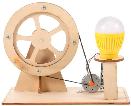 JOINPAYA 1 Satz Handgenerator Wissenschaftsspielzeug: Bausätze Aus Holz Stromgenerator Generator-wissenschafts-kit DIY Elektrischer Experimente Für Kinder Generator Experimentell Hölzern