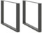 vidaXL Couchtischbeine U-Form 2 Stk. Anthrazit 100x(72-73) cm Stahl, Tischbein, Tischbein Metall, Esstischbein, Möbelbein, Schreibtischbein