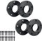 GEARMONSTER 4xSpurverbreiterung 15mm & 20mm Distanzscheiben Set LK:5x120mm NLB:72.6mm Spurverbreiterungen mit 20 Stück Radschrauben M12x1.5mm 40/45mm für BMW 3er