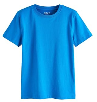 NEXT Jungen Regular Fit Kurzarm-T-Shirt Blue Cobalt 170-