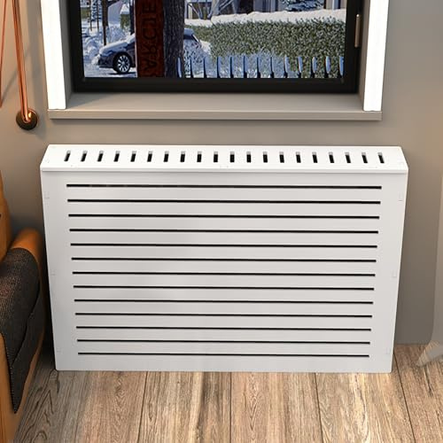 Étagère De Cache-radiateur, Tablette De Radiateur, Panneaux En Bois Et Plastique, Meuble Décoratif, Design Creux, Adapté Au Salon, À La Maison Ou Au Bureau(70 * 80 * 25cm/27.5 * 31.5 * 9.8in)