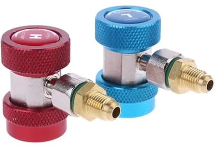 2 Stücke R134A H/L Adapter Kupplung Klimaanlage Kühlmittel Einstellbar