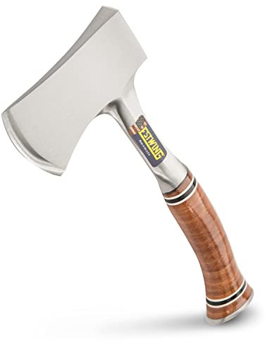 Estwing E14A Sportsman's Axe Leather Grip - 2.3/4in Edge (1.1/4 lb), Steel, 12, Hatchet