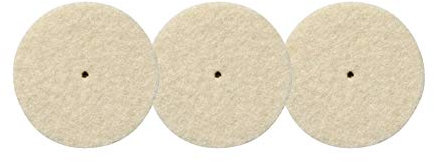 Dremel 429 Polishing Wheels Multipack, 3 Cylindrical Shaped Polishing Wheels for Steel, Aluminium, Brass, Silver, Gold (26 mm)