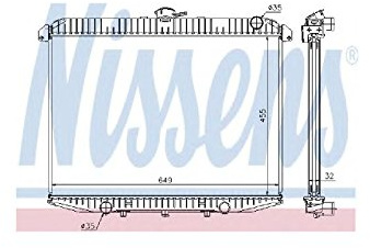 NISSENS 62069A Kühler Motorkühlung Kühler Wasserkühler Motorkühler für FORD MAVERICK (UDS, UNS) 1953239 214100F121