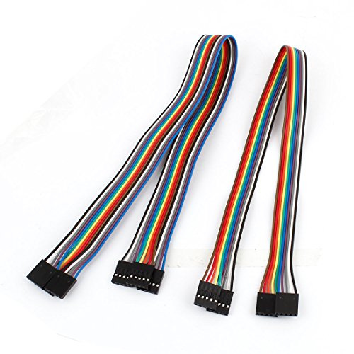 Sourcingmap A14061000ux0624 40cm 2.54 mm 5 Pin Female to Female F/F Jumper Cable Connector 5 Pcs (Pack of 5)
