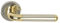 Designer ORBIT Internal Lever on Rose Door Handle Pair in Dual Chrome Brass Privacy