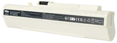 vhbw 1x batteria compatibile con Acer Aspire One ZG5 notebook (4400mAh, 11,1V, Li-Ion) - bianco