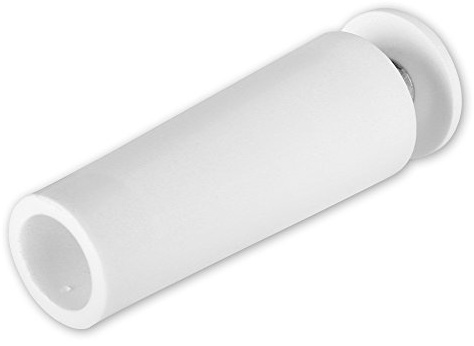 2er Set Anschlagstopfen, 60 mm Anschlagstopper, Rolladen Stopper, Puffer, Farben: dunkelgrau, weiß, braun, beige, von EVEROXX®, Farbe:weiß