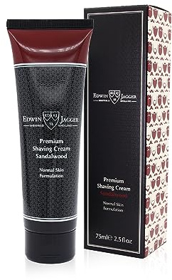 Edwin Jagger SCSWT Sandalwood 99.9% Natural Premium Shaving Cream 75ml Tube