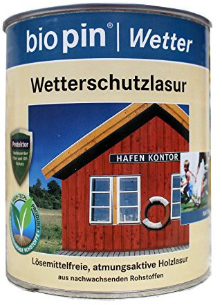 0,75L Biopin Wetterschutzlasur kastanie