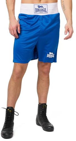 Lonsdale Men's Amateur Boxing Trunks - Sport Shorts - Blue (Blau), X-Large (Manufacturer Size: X-Large)