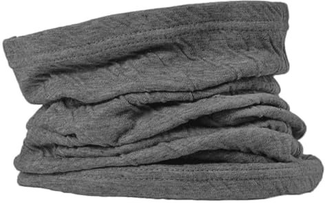 CHARM Neck Warmer for Women and Men - Warm Organic Cotton Headbands Made in Japan Ear Beanie Head Band Dark Grey