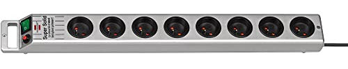 brennenstuhl multiprise Super-Solid, 8 Ports, Argent,