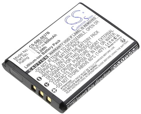 Rechargeable Battery 800mAh for Samsung NV15, NV20, NV10, NV8, L201, L83T, Digimax L70B, Digimax L70