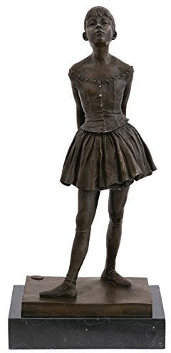 Decobay.eu Bronzefigur Ballett Tänzerin Klassischer Tanz Repro Bronzestatue Skulptur Statue Ballerina 40 cm