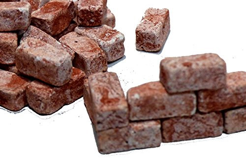 40 Bausteine Ziegelrot (Galiläa) f. den Krippenbau