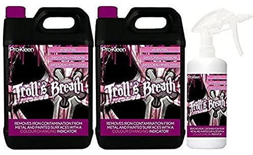 Pro-Kleen Troll's Breath Alloy Remover - Safe to Use on all Wheel Types - pH Neutral Formula with Colour Indicator (11 litres)