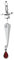 Alchemy Gothic Cesare's Veto Ohrstecker silberfarben