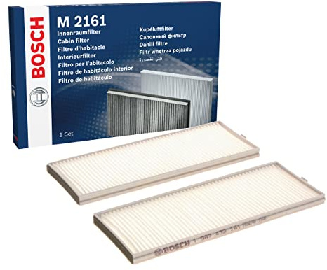 Bosch M2161 Standard Cabin Filter - Replacement Filter Set | Filters Pollen and Dust for Cleaner Air Inside the Vehicle