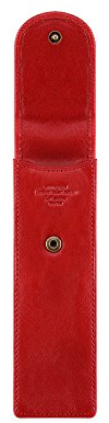 WITTCHEN Etui aus Leder | 2 Stifthalter | aus hochwertigen Materialien | elegant und klassisch | 5x17x2 cm