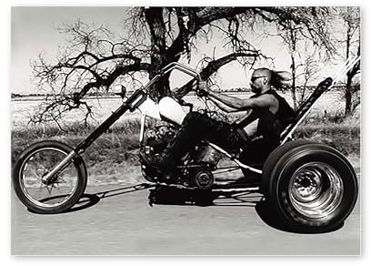 modern times Postkarte SCHWARZ-WEISS - Motiv: BIKER, Anlass: International Fotografie, Künstler/Verlag STOCK, Dennis, Größe: A6