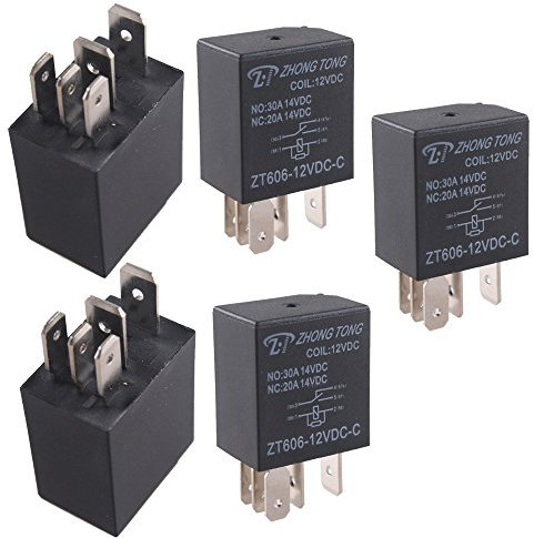 Mintice 5 X 12V 30A 12V Auto Relè 5Pin Veicolo Automobile Relè Interruttore Elettrici Avviamento Pompa Carburante Fan Pesante Spdt Impermeabile