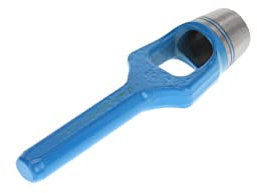 GEDORE Emporte-pièce pour matériaux tendres, Ø 32 mm, Caoutchouc, Cuir, Joints, Tissus, Rond, Longueur 190 mm, Emporte-pièce, 570032