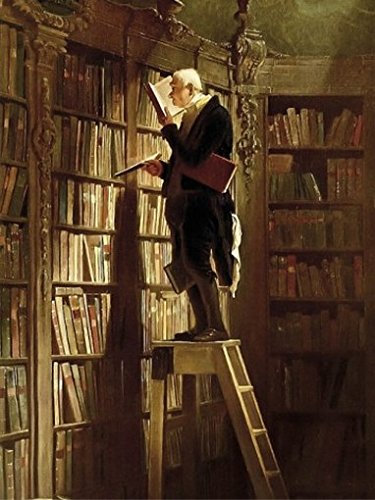Carl Spitzweg - Der Bücherwurm, 1850 Poster Kunstdruck (80 x 60cm)