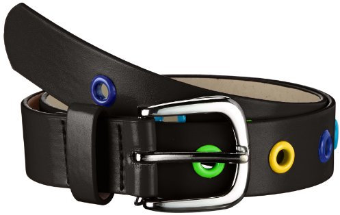 Playshoes Unisex Kinder Pu-gürtel Mit Nieten Belt, Schwarz (Schwarz), 55 EU