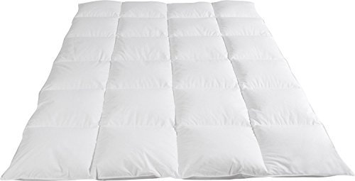 Böhmerwald Kassettendecke Elegance 100% Daunen 8 cm Stege - Wärmestufe 5 Größe 155x220 cm