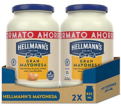 Hellmann's Gran Mayonesa Tarro 825ml - Pack de 2