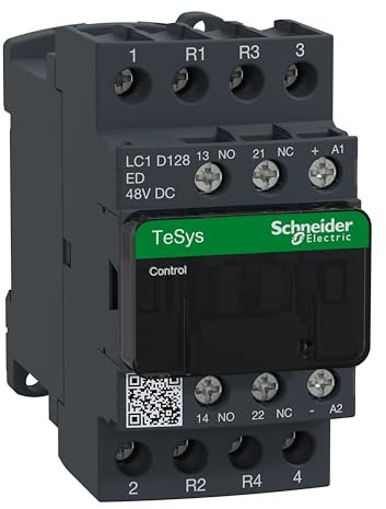 Schneider Electric LC1D128ED Contactor 48V DC, Cont25A 4Pl2No? 48Vdc