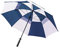 Parapluie de Golf Coupe-Vent de Luxe Longridge - Bleu Marine/Blanc
