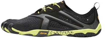 Vibram FiveFingers Men's V Running Shoes, Multicoloured (Black/Yellow), 9.5 10 US (43 EU)