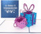 3D Weihnachtskarte Geschenke - Frohe Weihnachten, Pop Up Karte mit Umschlag als Weihnachtskarten, Geschenkgutschein & Verpackung für ein Geldgeschenk