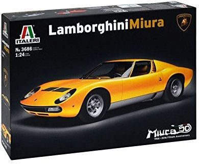 Italeri Model Kit - Lamborghini Miura Car - 1:24 Scale - 3686 by
