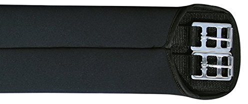 HKM 6281 Softoprensattelgurt, Sattelgurt Softopren Rollenschnallen, Schwarz, 45