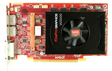 AMD FirePro W5000 Grafikkarte (ATI, PCI-e, 2GB GDDR5 Speicher, DVI, 1 GPU)