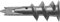 TOX 068701041 - Blíster de 4 tacos para cartón-yeso GD SPIRAL PLUS 37 mm + tornillo