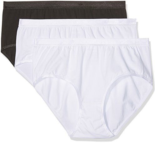 Ulla Popken Damen Slip, 3er-Pack Taillenslip (3er Pack)
