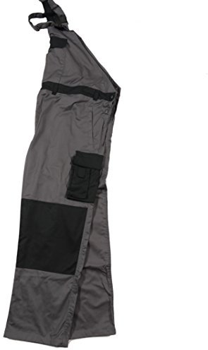 Marc & Mark Arbeitshose, Latzhose in großen Größen, Übergrößen, anthrazit, Größe:3XL