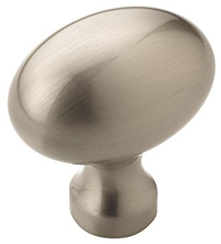 Amerock | Cabinet Knob | Satin Nickel | 1-3/8 inch (35 mm) Length | Vaile | 1 Pack | Drawer Knob | Cabinet Hardware