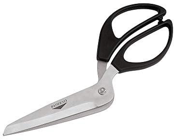 Paderno 18276-00 Pizzaschere, Pizzaschneider mit Scharfer Edelstahlklinge, Teilbar, Multifunktionale Küchenschere, 25 cm