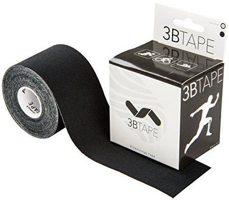 3B Scientific Kinesiologie Tape - [5 m x 5 cm] - Tape/Übungsband für die Unterstützung von Muskeln und Gelenken, Verbesserung von Regeneration, Sport Tape - Schwarz