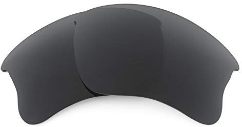 Revant Verres de Rechange Compatibles avec Oakley Flak Jacket XLJ, Polarisés, Noir Furtif