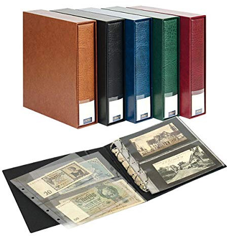 PUBLICA M Sammelalbum für bis zu 80 Banknoten/Postkarten-grün