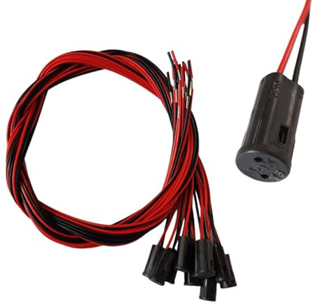 PB-Versand 10x G4 LED & Halogen Fassung 60cm schwarz/Sockel für Niedervolt sowie Hochvolt 12V oder 230V