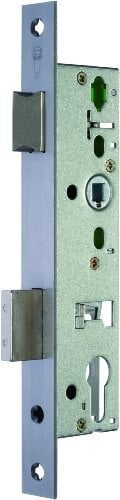 Sächsicsche Schloßfabrik SSF Rohrrahmenschloß RR02 30mm x 9.65mm Aluminium Sechskant Schloss 1 Stk Klasse 2B Vernickelt,Lackiert Silber, Weiß