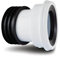 Polypipe Kwickfit 4 110mm Offset 104 Degree Angled WC Toilet Pan Connector White SK44